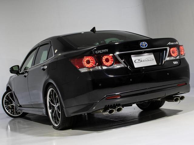 クラウンハイブリッド アスリートG 後期型(禁煙車)(黒本革シート)(パノラミックビューモニター)(20インチアルミ)(フルエアロ)(衝突軽減ブレーキ)(踏み間違い防止機能)レーダークルーズ アダプティブハイビーム Bluetooth(21枚目)