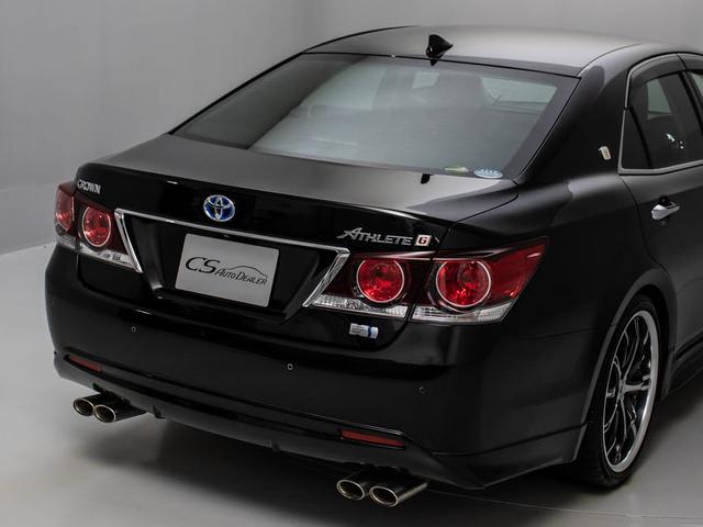 クラウンハイブリッド アスリートG 後期型(禁煙車)(黒本革シート)(パノラミックビューモニター)(20インチアルミ)(フルエアロ)(衝突軽減ブレーキ)(踏み間違い防止機能)レーダークルーズ アダプティブハイビーム Bluetooth(26枚目)