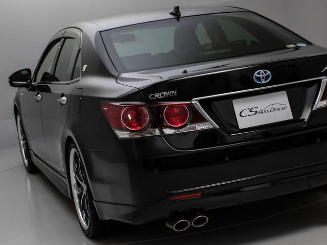 クラウンハイブリッド アスリートG 後期型(禁煙車)(黒本革シート)(パノラミックビューモニター)(20インチアルミ)(フルエアロ)(衝突軽減ブレーキ)(踏み間違い防止機能)レーダークルーズ アダプティブハイビーム Bluetooth(28枚目)