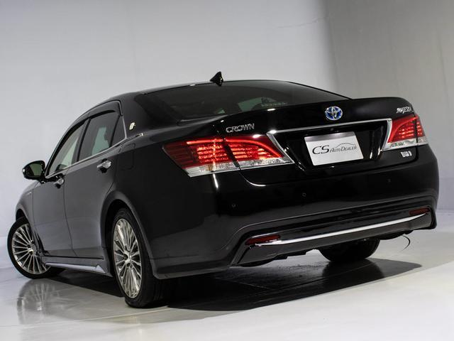 クラウンマジェスタ Fバージョン 後期/サンルーフ/プレミアムサウンド/黒革/パノラミックビューモニター/ブラインドスポットモニター/トヨタセーフティセンス/クリアランスソナー/プリクラッシュセーフティ/フルエアロ/オプション18AW(19枚目)