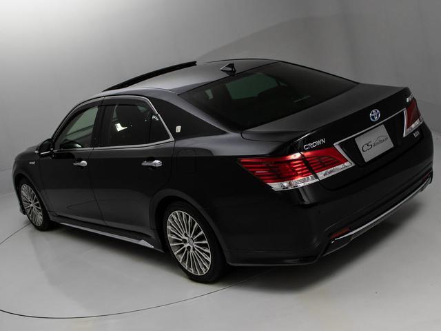 クラウンマジェスタ Fバージョン 後期/サンルーフ/プレミアムサウンド/黒革/パノラミックビューモニター/ブラインドスポットモニター/トヨタセーフティセンス/クリアランスソナー/プリクラッシュセーフティ/フルエアロ/オプション18AW(27枚目)