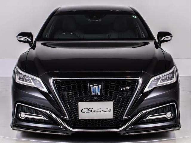 クラウンハイブリッド ＲＳアドバンス　後期型（モデリスタエアロ）（黒本革シート）（社外１９インチアルミ）（パノラミックビューモニター）（セーフティパッケージプラス）デジタルインナーミラー　車線逸脱抑制ＬＴＡ　衝突軽減ブレーキ　記録簿５枚（15枚目）