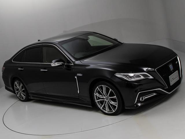 クラウンハイブリッド ＲＳアドバンス　後期型（モデリスタエアロ）（黒本革シート）（社外１９インチアルミ）（パノラミックビューモニター）（セーフティパッケージプラス）デジタルインナーミラー　車線逸脱抑制ＬＴＡ　衝突軽減ブレーキ　記録簿５枚（22枚目）