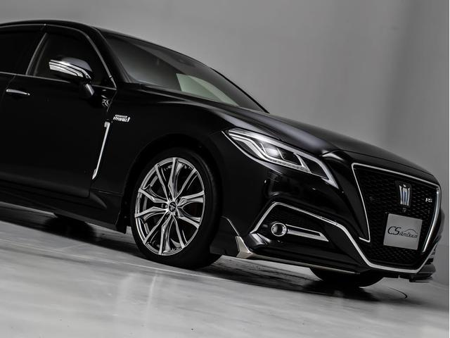 クラウンハイブリッド ＲＳアドバンス　後期型（モデリスタエアロ）（黒本革シート）（社外１９インチアルミ）（パノラミックビューモニター）（セーフティパッケージプラス）デジタルインナーミラー　車線逸脱抑制ＬＴＡ　衝突軽減ブレーキ　記録簿５枚（25枚目）
