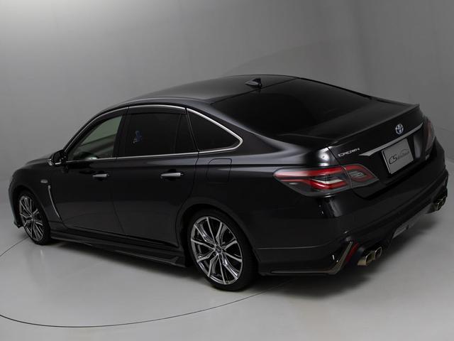 クラウンハイブリッド ＲＳアドバンス　後期型（モデリスタエアロ）（黒本革シート）（社外１９インチアルミ）（パノラミックビューモニター）（セーフティパッケージプラス）デジタルインナーミラー　車線逸脱抑制ＬＴＡ　衝突軽減ブレーキ　記録簿５枚（26枚目）