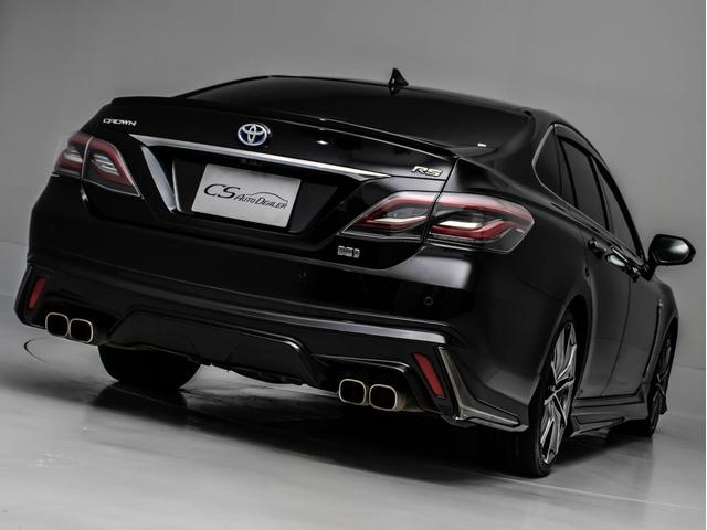 クラウンハイブリッド ＲＳアドバンス　後期型（モデリスタエアロ）（黒本革シート）（社外１９インチアルミ）（パノラミックビューモニター）（セーフティパッケージプラス）デジタルインナーミラー　車線逸脱抑制ＬＴＡ　衝突軽減ブレーキ　記録簿５枚（27枚目）