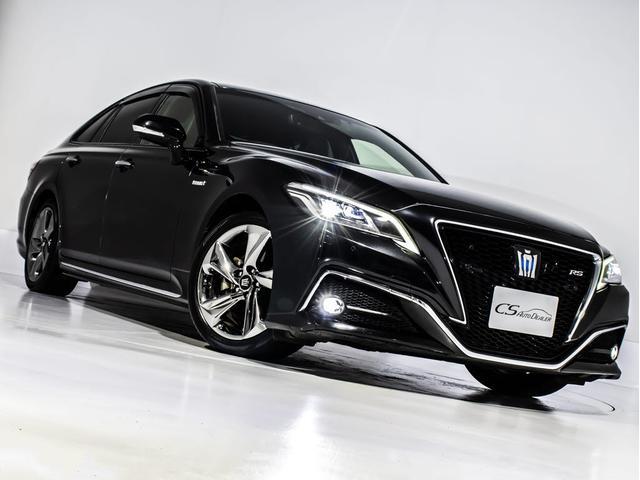 クラウンハイブリッド ＲＳアドバンス　（黒本革シート）（トヨタセーフティパッケージ）シーケンシャルウィンカー　衝突軽減ブレーキ　踏み間違い防止機能　レーダークルーズ　車線逸脱抑制ＬＴＡ　ヘッドアップディスプレイ　４本出しマフラー　ＳＤナビ（20枚目）