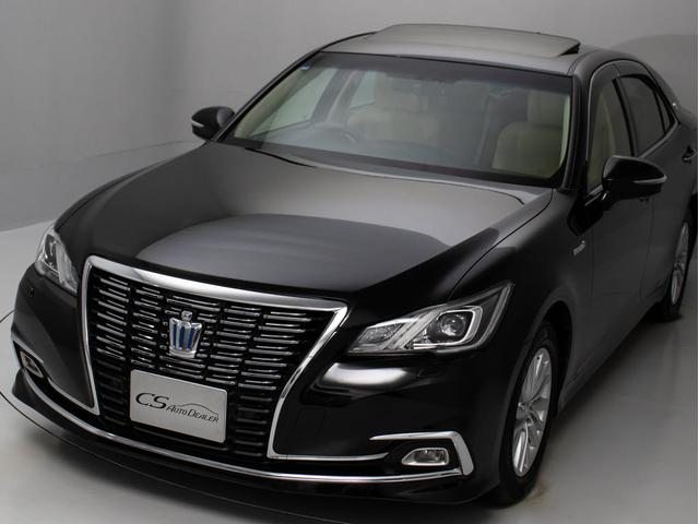 クラウンハイブリッド ロイヤルサルーンＧ　後期型（サンルーフ）（フラクセン本革シート）（クリアランスソナー）ＢＳＭ　シートメモリー　アダプティブハイビーム　エアシート　シート＆ステアリングヒーター　レザーシートＰＫＧ　イージークローザー（24枚目）