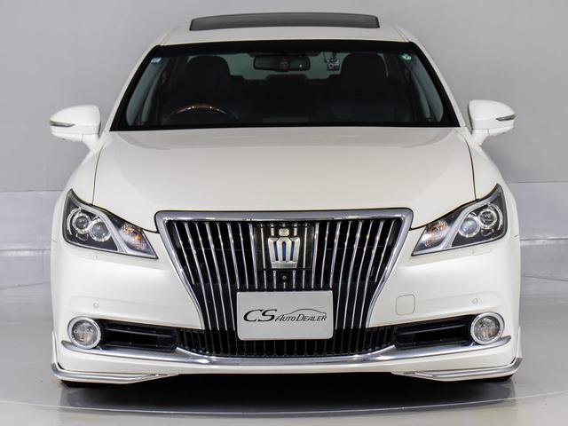 クラウンマジェスタ Fバージョン (禁煙車)(ワンオーナー)(サンルーフ)(黒本革シート)(オプション18インチアルミ)(パノラミックビューモニター)(点検記録簿15枚)衝突軽減ブレーキ 踏み間違い防止機能 BSM Bluetooth(18枚目)