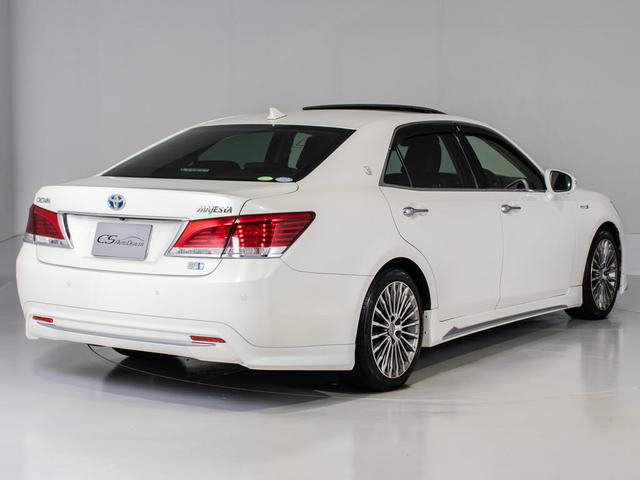 クラウンマジェスタ Fバージョン (禁煙車)(ワンオーナー)(サンルーフ)(黒本革シート)(オプション18インチアルミ)(パノラミックビューモニター)(点検記録簿15枚)衝突軽減ブレーキ 踏み間違い防止機能 BSM Bluetooth(22枚目)