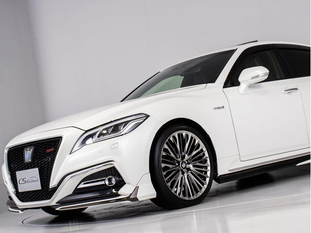 クラウンハイブリッド ＲＳアドバンス　（禁煙車）（サンルーフ）（黒本革シート）（モデリスタエアロ）（ＷＡＬＤ２０インチアルミ）シーケンシャルウィンカー　トヨタセーフティＰＫＧ＋　衝突軽減　踏み間違い防止機能　車線逸脱抑制ＬＴＡ　ＢＳＭ（19枚目）