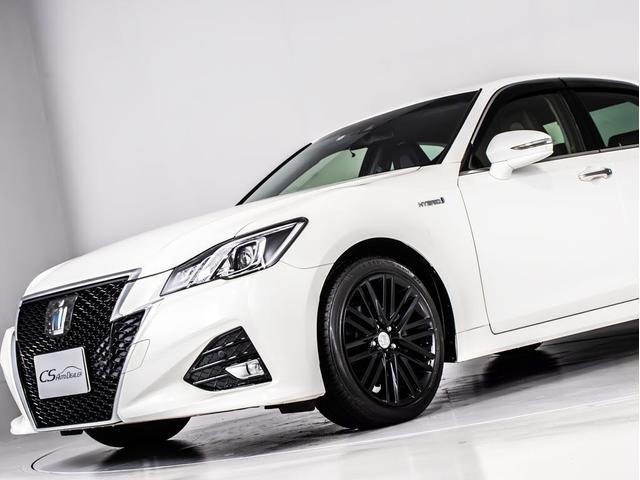 クラウンハイブリッド アスリートＳ　Ｊ－フロンティア　後期型（禁煙車）（純正１８インチアルミ）（専用ハーフレザー）（セーフティセンス）衝突軽減ブレーキ　踏み間違い防止機能　車線逸脱抑制ＬＤＡ　レーダークルーズ　オートマチックハイビーム　専用内外装（13枚目）