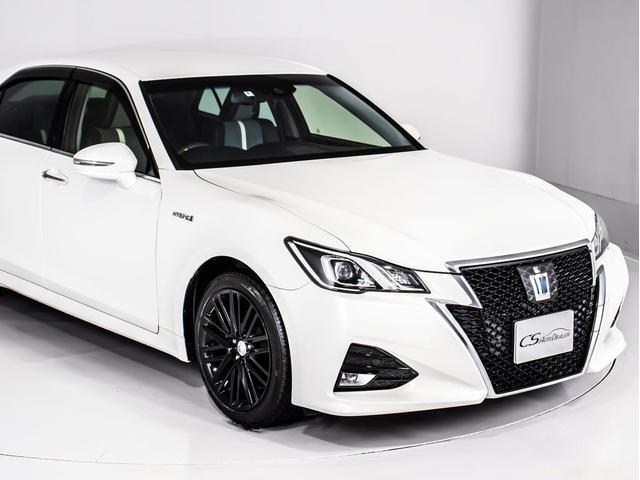 クラウンハイブリッド アスリートＳ　Ｊ－フロンティア　後期型（禁煙車）（純正１８インチアルミ）（専用ハーフレザー）（セーフティセンス）衝突軽減ブレーキ　踏み間違い防止機能　車線逸脱抑制ＬＤＡ　レーダークルーズ　オートマチックハイビーム　専用内外装（14枚目）