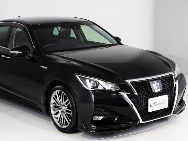 クラウンハイブリッド アスリートＳ　後期型（黒本革シート）（オプション１８インチアルミ）（フルエアロ）（トヨタセーフティセンス）衝突軽減ブレーキ　踏み間違い防止機能　車線逸脱抑制ＬＤＡ　レーダークルーズ　オートマチックハイビーム（5枚目）