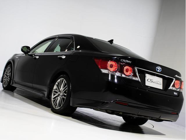 クラウンハイブリッド アスリートＳ　後期型（黒本革シート）（オプション１８インチアルミ）（フルエアロ）（トヨタセーフティセンス）衝突軽減ブレーキ　踏み間違い防止機能　車線逸脱抑制ＬＤＡ　レーダークルーズ　オートマチックハイビーム（19枚目）