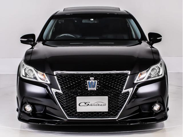 クラウンハイブリッド アスリートＳ　（サンルーフ）（黒本革シート）（ＲＡＹＳ２０インチアルミ）（フルエアロ）シート＆ステアリングヒーター　Ｂｌｕｔｏｏｔｈ対応　レギュラーガソリン仕様　ＨＤＤマルチナビ　カラーバックカメラ　パワーシート（6枚目）