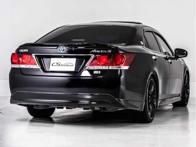 クラウンハイブリッド アスリートＳ　（サンルーフ）（黒本革シート）（ＲＡＹＳ２０インチアルミ）（フルエアロ）シート＆ステアリングヒーター　Ｂｌｕｔｏｏｔｈ対応　レギュラーガソリン仕様　ＨＤＤマルチナビ　カラーバックカメラ　パワーシート（10枚目）