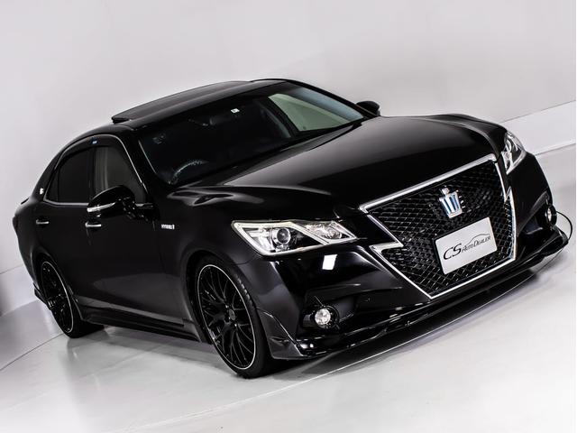 クラウンハイブリッド アスリートＳ　（サンルーフ）（黒本革シート）（ＲＡＹＳ２０インチアルミ）（フルエアロ）シート＆ステアリングヒーター　Ｂｌｕｔｏｏｔｈ対応　レギュラーガソリン仕様　ＨＤＤマルチナビ　カラーバックカメラ　パワーシート（11枚目）