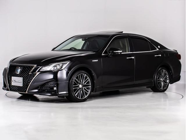 クラウンハイブリッド アスリートＳ　Ｊ－フロンティアリミテッド　後期型（特別仕様車）（サンルーフ）（黒本革シート）（オプション１８インチアルミ）（トヨタセーフティセンス）衝突軽減ブレーキ　踏み間違い防止機能　レーダークルーズ　車線逸脱抑制ＬＤＡ　エアシート（15枚目）