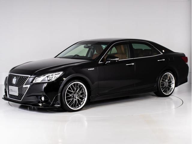 クラウンハイブリッド アスリートＳ　（特注フォーブレザーシート）（新品２０インチアルミホイール）（新品タイヤ）（フルエアロ）（点検記録簿８枚）Ｂｌｕｅｔｏｏｔｈ対応　レギュラーガソリン仕様　シート＆ステアリングヒーター　ＨＤＤマルチナビ（16枚目）