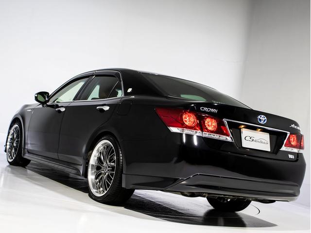 クラウンハイブリッド アスリートＳ　（特注フォーブレザーシート）（新品２０インチアルミホイール）（新品タイヤ）（フルエアロ）（点検記録簿８枚）Ｂｌｕｅｔｏｏｔｈ対応　レギュラーガソリン仕様　シート＆ステアリングヒーター　ＨＤＤマルチナビ（19枚目）