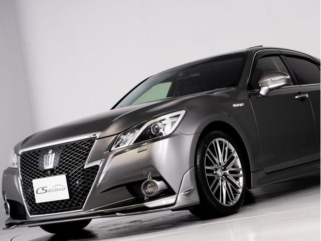 クラウンハイブリッド アスリートＧ　「マンガンラスターカスタム」（サンルーフ）（禁煙車）（ワンオーナー）（黒本革シート）（オプション１８インチアルミ）（パノラミックビューモニター）（フルエアロ）衝突軽減ブレーキ　踏み間違い防止機能（18枚目）