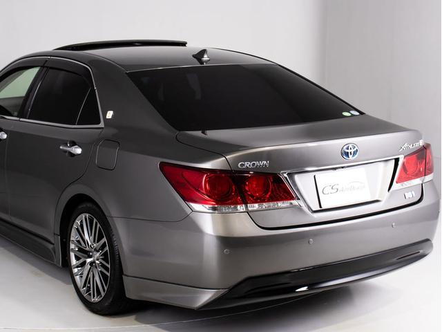 クラウンハイブリッド アスリートＧ　「マンガンラスターカスタム」（サンルーフ）（禁煙車）（ワンオーナー）（黒本革シート）（オプション１８インチアルミ）（パノラミックビューモニター）（フルエアロ）衝突軽減ブレーキ　踏み間違い防止機能（21枚目）