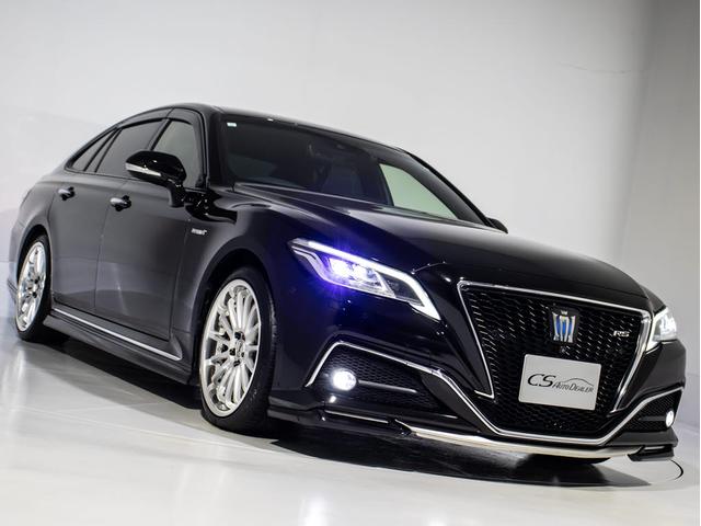 クラウンハイブリッド ＲＳアドバンス　（禁煙車）（黒本革シート）（パノラミックビューモニター）（マーベリック１９インチアルミ）（ＴＲＤエアロ）（セーフティパッケージプラス）衝突軽減ブレーキ　踏み間違い防止機能　車線逸脱抑制ＬＴＡ（21枚目）