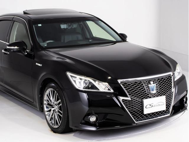 クラウンハイブリッド アスリートＳ　（サンルーフ）（黒本革シート）（オプション１８インチアルミ）（新品タイヤ）エアシート　シートヒーター　ステアリングヒーター　Ｂｌｕｅｔｏｏｔｈ対応　レギュラーガソリン仕様　ＨＤＤマルチ　バックカメラ（6枚目）