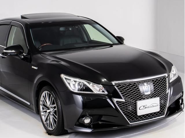 クラウンハイブリッド アスリートＧ　（禁煙車）（サンルーフ）（黒本革シート）（オプション１８インチアルミ）（衝突軽減ブレーキ）（踏み間違い防止機能）レーダークルーズ　アダプティブハイビーム　シートメモリー　エアシート　Ｂｌｕｅｔｏｏｔｈ（6枚目）