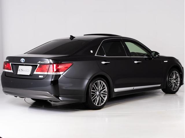 クラウンハイブリッド アスリートＧ　（禁煙車）（サンルーフ）（黒本革シート）（オプション１８インチアルミ）（衝突軽減ブレーキ）（踏み間違い防止機能）レーダークルーズ　アダプティブハイビーム　シートメモリー　エアシート　Ｂｌｕｅｔｏｏｔｈ（19枚目）