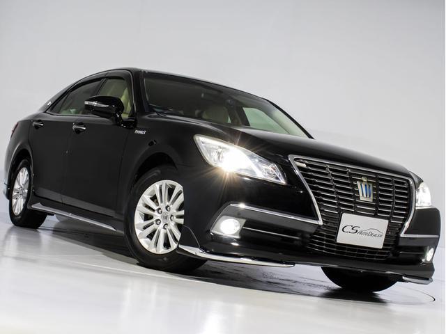 クラウンハイブリッド ロイヤルサルーン　（禁煙車）（フルエアロ）（ベージュ本革シート）（衝突軽減ブレーキ）（踏み間違い防止機能）レーダークルーズ　Ｂｌｕｅｔｏｏｔｈ対応　レギュラーガソリン仕様　シート＆ステアリングヒーター　ＨＤＤマルチナビ（17枚目）