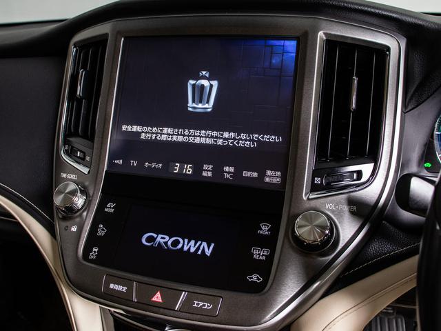 クラウンハイブリッド ロイヤルサルーン　後期型（禁煙車）（フルエアロ）（記録簿８枚）（トヨタセーフティセンス）衝突軽減ブレーキ　踏み間違い防止機能　車線逸脱抑制ＬＤＡ　オートマチックハイビーム　レーダークルーズ　Ｂｌｕｅｔｏｏｔｈ対応（40枚目）