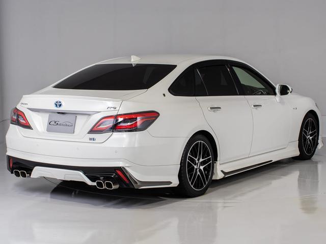 クラウンハイブリッド ＲＳアドバンス　（禁煙車）（モデリスタエアロ）（本革シート）（ＴＥＩＮ車高調）（ＢＢＳ１８インチアルミ）（フルエアロ）新品タイヤデジタルインナーミラー　シーケンシャルウィンカー　トヨタセーフティパッケージ（18枚目）