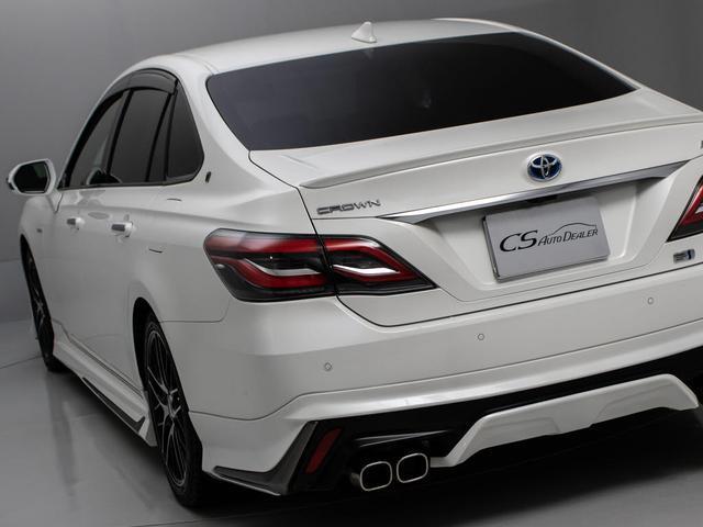 クラウンハイブリッド ＲＳアドバンス　（禁煙車）（モデリスタエアロ）（本革シート）（ＴＥＩＮ車高調）（ＢＢＳ１８インチアルミ）（フルエアロ）新品タイヤデジタルインナーミラー　シーケンシャルウィンカー　トヨタセーフティパッケージ（27枚目）