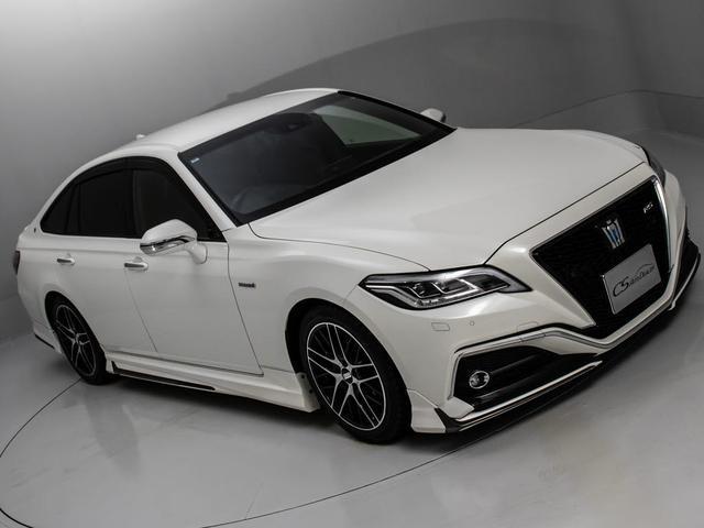 クラウンハイブリッド ＲＳアドバンス　（禁煙車）（モデリスタエアロ）（本革シート）（ＴＥＩＮ車高調）（ＢＢＳ１８インチアルミ）（フルエアロ）新品タイヤデジタルインナーミラー　シーケンシャルウィンカー　トヨタセーフティパッケージ（28枚目）