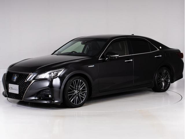 クラウンハイブリッド アスリートＳ　Ｊ－フロンティアリミテッド　後期型（禁煙車）（特別仕様車）（黒本革シート）（オプション１８インチアルミ）（フルエアロ）（トヨタセーフティセンス）衝突軽減ブレーキ　踏み間違い防止機能　車線逸脱抑制機能ＬＤＡ　レーダークルーズ（16枚目）