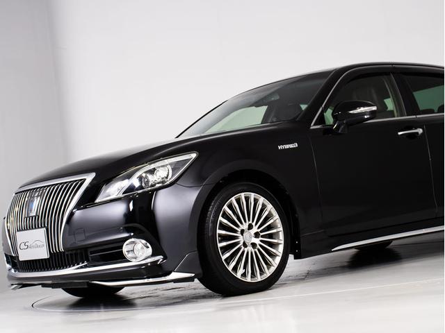 クラウンマジェスタ Ｆバージョン　（黒本革シート）（オプション１８インチアルミ）（フルエアロ）（衝突軽減ブレーキ）（踏み間違い防止機能）レーダークルーズ　ＢＳＭ　イージークローザー　後席ＶＩＰ仕様　Ｂｌｕｅｔｏｏｔｈ対応　ＨＤＤマルチ（22枚目）