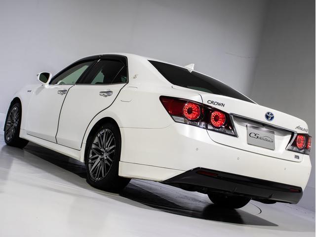 クラウンハイブリッド アスリートＧ　後期型（禁煙車）（黒本革シート）（スパッタリング加工１８インチアルミ）（新品タイヤ）（トヨタセーフティセンス）衝突軽減ブレーキ　車線逸脱抑制ＬＤＡ　レーダークルーズ　踏み間違い防止　Ｂｌｕｅｔｏｏｔｈ（18枚目）