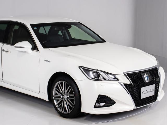 クラウンハイブリッド アスリートＧ　後期型（禁煙車）（黒本革シート）（スパッタリング加工１８インチアルミ）（新品タイヤ）（トヨタセーフティセンス）衝突軽減ブレーキ　車線逸脱抑制ＬＤＡ　レーダークルーズ　踏み間違い防止　Ｂｌｕｅｔｏｏｔｈ（21枚目）
