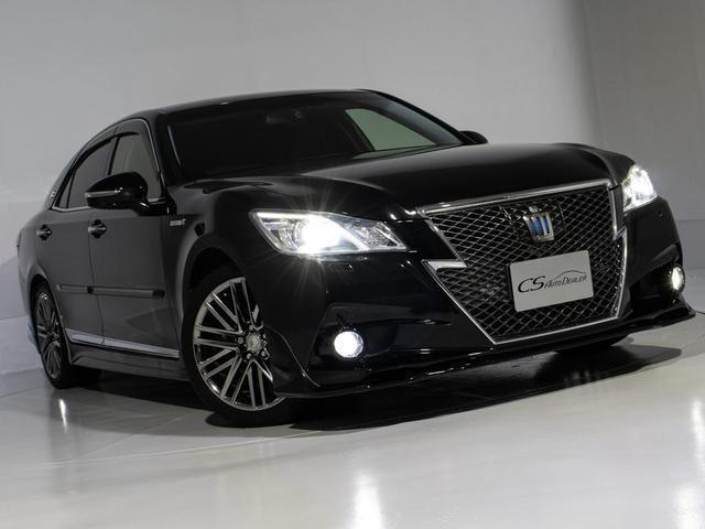 クラウンハイブリッド アスリートＧ　禁煙／黒革／ＯＰ１８ＡＷ／衝突軽減／フルエアロ　　／レーダークルーズ／アダプティブハイビーム／クリアランスソナー／ＥＴＣ車載器／エアシート／シートヒーター（17枚目）