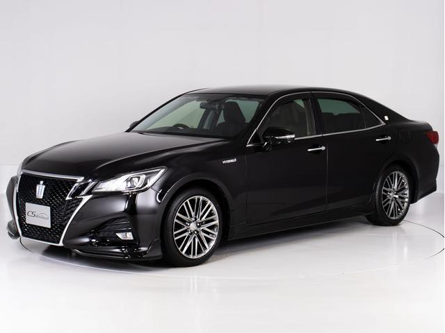 クラウンハイブリッド アスリートＳ　後期型（禁煙車）（黒本革シート）（オプション１８インチアルミホイール）（フルエアロ）ＳＤナビ　Ｂｌｕｅｔｏｏｔｈ対応　レギュラーガソリン仕様　シートヒーター　ステアリングヒーター　スパッタリングアルミ（13枚目）