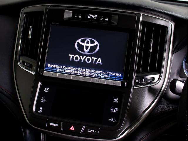 クラウンハイブリッド アスリートＳ　後期型（禁煙車）（黒本革シート）（オプション１８インチアルミホイール）（フルエアロ）ＳＤナビ　Ｂｌｕｅｔｏｏｔｈ対応　レギュラーガソリン仕様　シートヒーター　ステアリングヒーター　スパッタリングアルミ（35枚目）