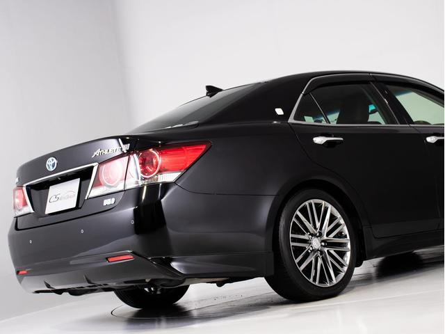 クラウンハイブリッド アスリートＳ　後期型（ワンオーナー）（黒本革シート）（フルエアロ）（オプション１８インチアルミ）（トヨタセーフティセンス）衝突軽減ブレーキ　踏み間違い防止機能　車線逸脱抑制ＬＤＡ　レーダークルーズ　オートハイビーム（21枚目）