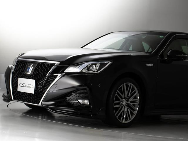 クラウンハイブリッド アスリートＳ　後期型（ワンオーナー）（黒本革シート）（フルエアロ）（オプション１８インチアルミ）（トヨタセーフティセンス）衝突軽減ブレーキ　踏み間違い防止機能　車線逸脱抑制ＬＤＡ　レーダークルーズ　オートハイビーム（27枚目）