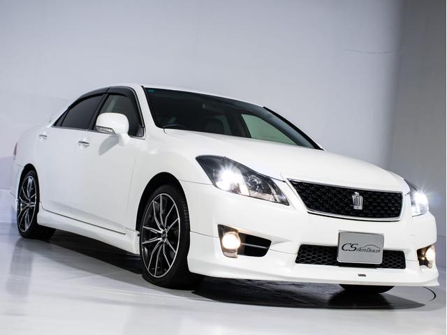 クラウン ２．５アスリート　プレミアムエディション　後期型（禁煙車）（モデリスタエアロ）（専用黒本革シート）（１９インチアルミホイール）専用インテリア＆エクステリア　Ｂｌｕｅｔｏｏｔｈ対応　レギュラーガソリン仕様　ブラックインナーヘッドライト　ＨＤＤ（18枚目）