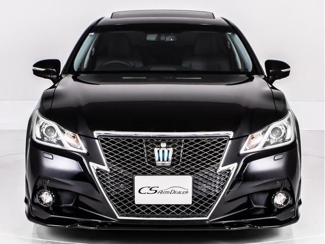 クラウンハイブリッド アスリートＧ　（サンルーフ）（黒本革シート）（フルエアロ）（オプション１８インチアルミ）（衝突軽減）（記録簿８枚）（踏み間違い防止機能）新品タイヤ　レーダークルーズ　アダプティブハイビーム　シートメモリー（8枚目）