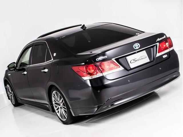 クラウンハイブリッド アスリートＧ　（サンルーフ）（黒本革シート）（フルエアロ）（オプション１８インチアルミ）（衝突軽減）（記録簿８枚）（踏み間違い防止機能）新品タイヤ　レーダークルーズ　アダプティブハイビーム　シートメモリー（14枚目）