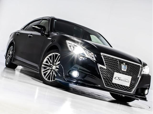 クラウンハイブリッド アスリートＧ　（サンルーフ）（黒本革シート）（フルエアロ）（オプション１８インチアルミ）（衝突軽減）（記録簿８枚）（踏み間違い防止機能）新品タイヤ　レーダークルーズ　アダプティブハイビーム　シートメモリー（17枚目）