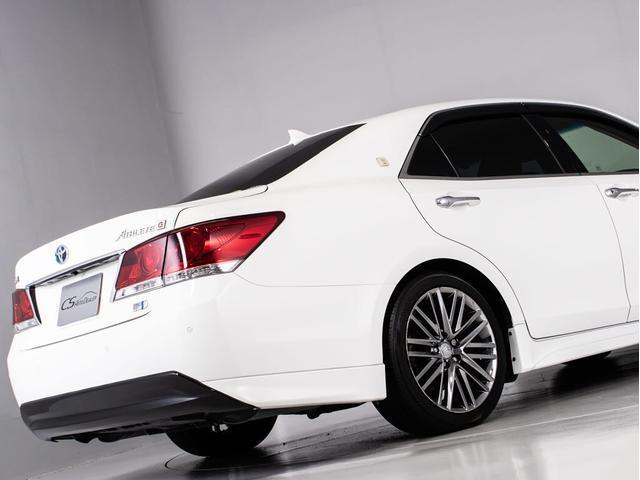 クラウンハイブリッド アスリートＧ　（禁煙車）（ワンオーナー）（黒本革シート）（オプション１８インチアルミ）（フルエアロ）（衝突軽減ブレーキ）（踏み間違い防止機能）レーダークルーズ　Ｂｌｕｅｔｏｏｔｈ対応　レギュラー仕様　点検記録簿８枚（24枚目）